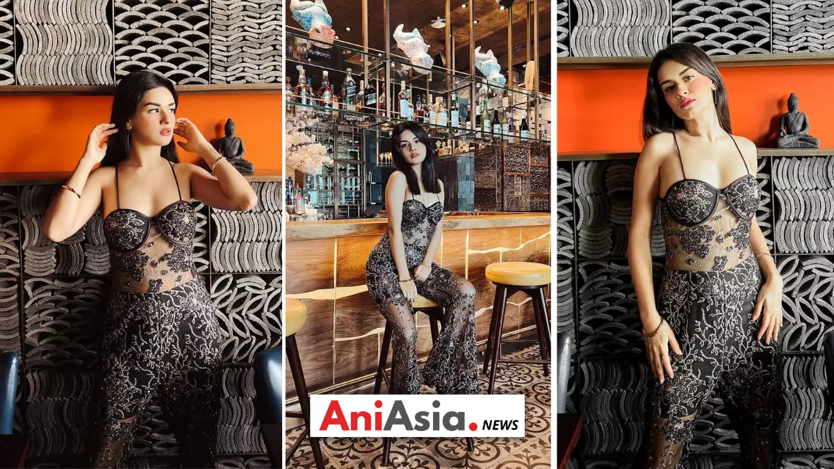 Avneet Kaur Looking bold in black transperent dress